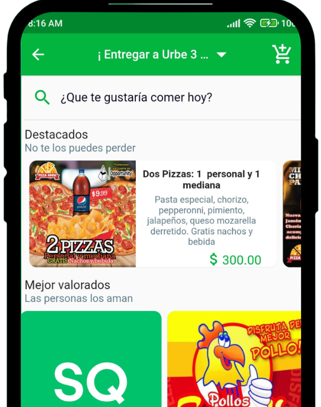 Tu comida favorita, entregada rápido.