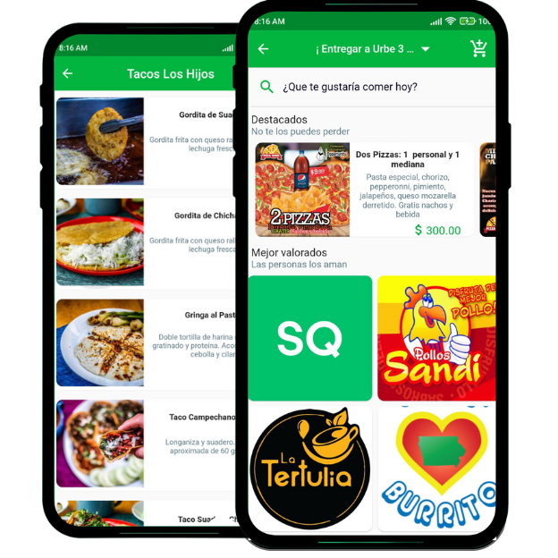 Descubra, ordene y rastree en la aplicación